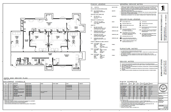 Architectural Plans Bonilla Pet Studio