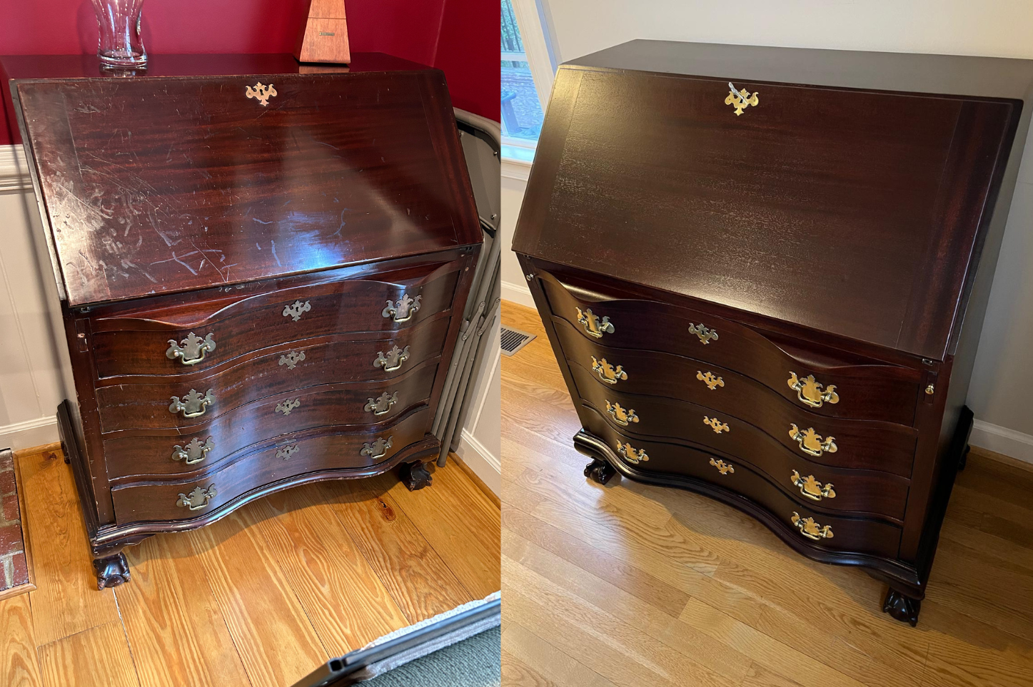 Vintage Secretary Desk: Before and After